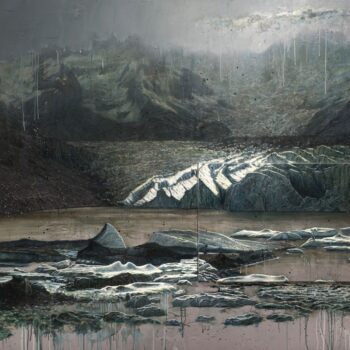 Der Bruch | 2025 | oil/aluminum | 150 x 200 x 10cm