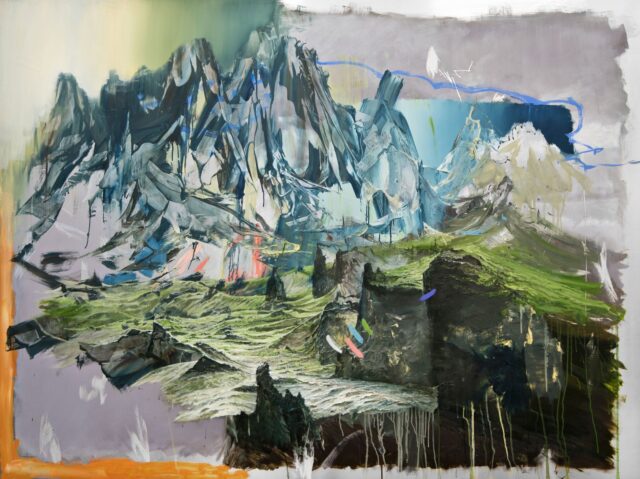 Der Rausch | 2021 | oil/aluminum | 150 x 200 x 5cm