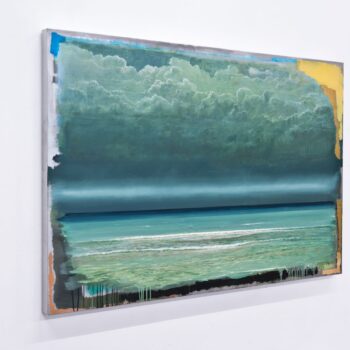 Die Welle (3) | 2019 | oil/aluminum | 100 x 150 x 5cm | sideview