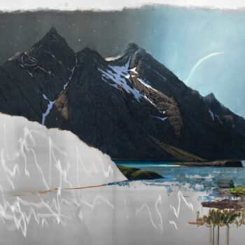 Himmeltinden | 2024 | oil/aluminum | 180 x 250 x 5cm