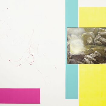 Ijen 2 | 2018 | oil + paint color/aluminum | 150 x 200 x 5 cm