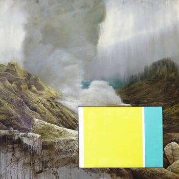 Ijen | 2018 | oil + paint color/aluminum | 150 x 200 x 5 cm
