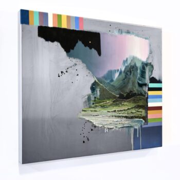 Palccoyo I | 2022 | oil/aluminum | 60 x 70 x 5cm | side view