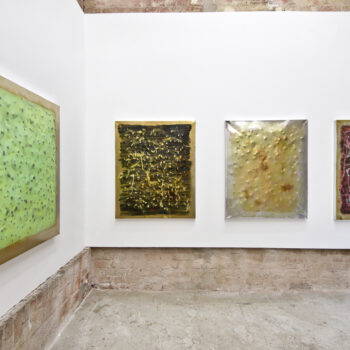 V-VIII | 2022 | mixed media/aluminium | exhibition view | Galerie Reiter | Leipzig