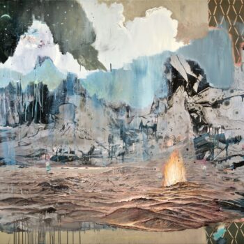 Sakhra (3) | 2021 | oil/aluminum | 150 x 200 x 5cm