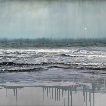 Die Welle (4) | 2024 | oil/aluminum | 50 x 100 x 10cm